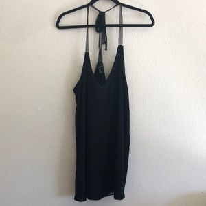 Black mini dress